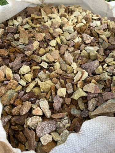 Златолит персиковый декоративная каменная крошка купить в Казани