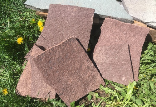 Плитняк лемезит бордовый для цоколя 1,5-2 см купить в Казани