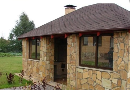 Плитняк златолит жёлтый для фасада 1,5-3 см купить в Казани