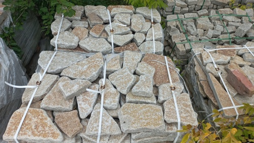 Гранитный плитняк галтованный для парковки купить в Казани